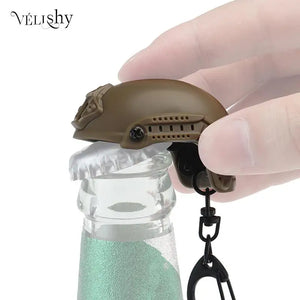 Tactical Fast Helmet Keychain Bottle Opener