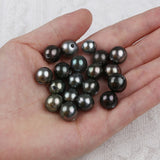 Tahiti 11-12mm Round Natural Seawater Pearl Loose Beads