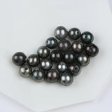 Tahiti 11-12mm Round Natural Seawater Pearl Loose Beads