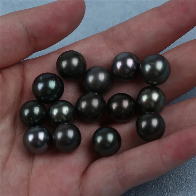 Tahiti 11-15mm Round Natural Seawater Pearl Loose Beads