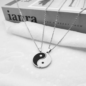 Tai Chi Clavicle Chain Antique Pendant Necklace Couple Jewelry