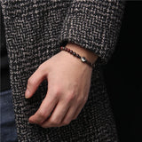 Tai Chi Natural Stone Beads Charm Bracelet for Men Women Yin Yang