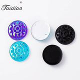Taidian First Nation Bead work Flat Back Turtle Resin Stone 25mm020pieces