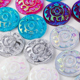 Taidian First Nation Bead work Flat Back Turtle Resin Stone 25mm020pieces
