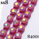 Taidian SS8 Plastic Cup Rhinestone Chain Roll 10yards/lot