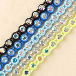 Taidian SS8 Plastic Cup Rhinestone Chain Roll 10yards/lot