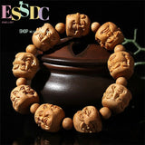 Taihang Arborvitae Smiling Buddha Bracelet