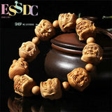 Taihang Arborvitae Smiling Buddha Bracelet