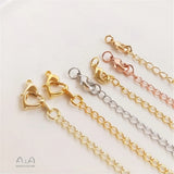 18K Real Rose Tail Chain Extension for DIY Jewelry Bracelet Necklace