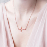 Tangula 2 Name Necklace Cross Christian Believer Amulet Jewelry Gift