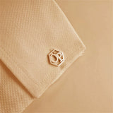 Tangula Hexagon Logo Initials Cufflinks - Groom Gift