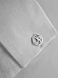 Tangula Hexagon Logo Initials Cufflinks - Groom Gift