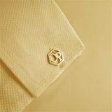 Tangula Hexagon Logo Initials Cufflinks - Groom Gift