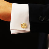 Tangula Monogram Cufflink Stainless Steel Initials Wedding Jewelry