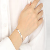 Tangula Name Bracelet Stainless Steel Dainty Bar Bridesmaid Gift