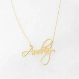 Tangula Custom Name Necklace Stainless Steel Nameplate Font Women Jewelry
