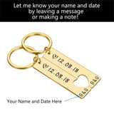 Tangula Personalized Name Keychain Couples Anniversary Gift