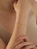 Tangula Zodiac Stainless Steel Birthstone Bracelet