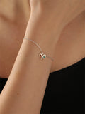 Tangula Zodiac Stainless Steel Birthstone Bracelet