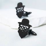 Tangula Jewish Priests Rabbi Cufflinks Stainless Steel Men Amulet Jewelry