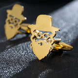 Tangula Jewish Priests Rabbi Cufflinks Stainless Steel Men Amulet Jewelry