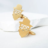 Tangula Jewish Priests Rabbi Cufflinks Stainless Steel Men Amulet Jewelry