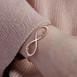 Customized Infinity Bracelet with Kids Names - Stainless Steel Mom's Jewelry