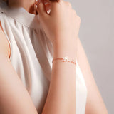 Tangula Personalized Name Bracelet Women Stainless Steel Silver Jewelry