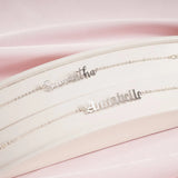 Tangula Personalized Name Bracelet Women Stainless Steel Silver Jewelry