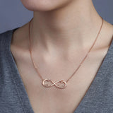 Tangula Personalized Infinity Necklace with Kids Names - Gift for Mom