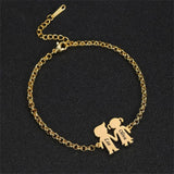 Tangula Customized Stainless Steel Bracelet for Kids Couples Wedding