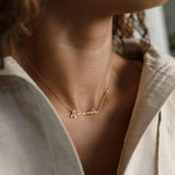 Tangula Stainless Steel Name Necklace Pendant Chain Gift