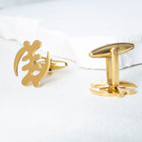 Tangula Retro Africa Adinkra Cufflinks for Men