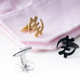 Tangula Retro Africa Adinkra Cufflinks for Men