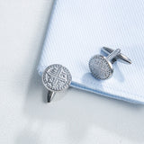Tangula Retro Cross Cufflinks Stainless Steel Men's Jewelry