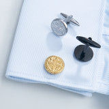 Tangula Retro Cross Cufflinks Stainless Steel Men's Jewelry