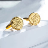 Tangula Retro Cross Cufflinks Stainless Steel Men's Jewelry