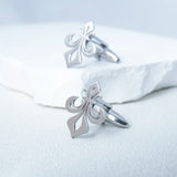 Tangula Stainless Steel Saint Lily Cufflinks for Men
