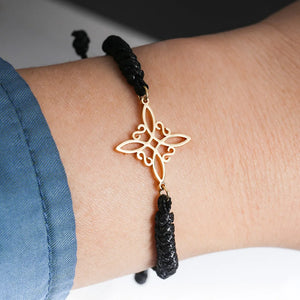 Tangula Witch Knot Charms Bracelet Stainless Steel