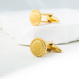 Tangula Sunflower Cufflinks Stainless Steel Wedding Accessories