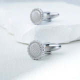 Tangula Sunflower Cufflinks Stainless Steel Wedding Accessories