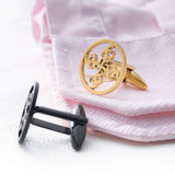 Tangula Tribal Tattoo Cufflinks Stainless Steel Men Cross Cufflinks