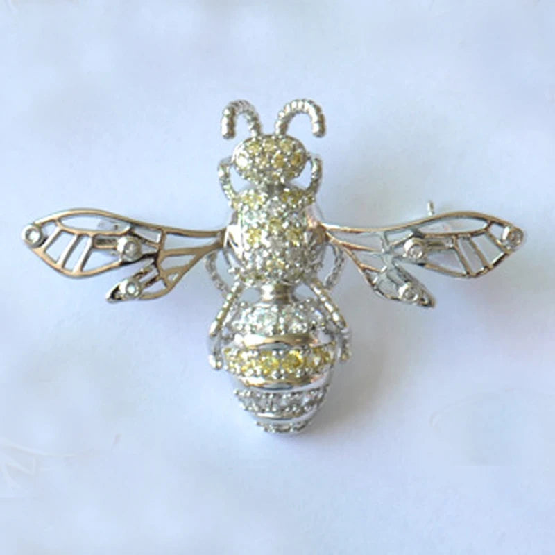 Cat Bee Copper Zircon Pin 1503 - Bestselling