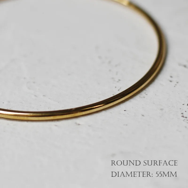 Tarnish Twisted Knot Cuff Bangle 18K Filled Stainless Steel Bracelet