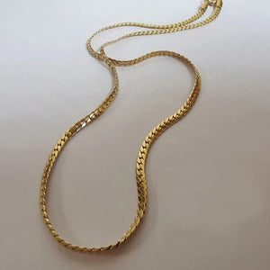 Waterproof Stainless Steel Cuban Chain Necklace Classic Choker Jewelry