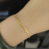 Waterproof Stainless Steel Cuban Chain Necklace Classic Choker Jewelry