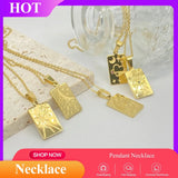Tarot Carved Pendant Necklace Sun Lion Water Bottle Shape