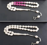 Amber Barley Cut 33 Beads Chameleon Rosary