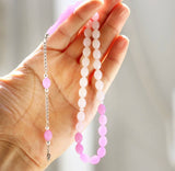 Amber Barley Cut 33 Beads Chameleon Rosary