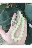 Phosphorus Cats Eye Amber Barley Cut 17 Beads Rosary Tesbhi